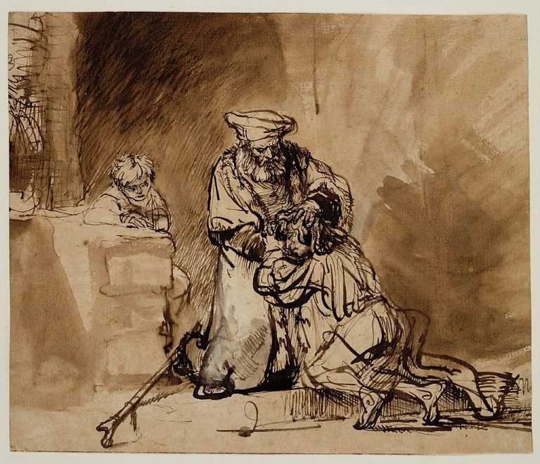 1661-1669《浪子的归来》伦勃朗 The Return of the Prodigal Son – 名画墙