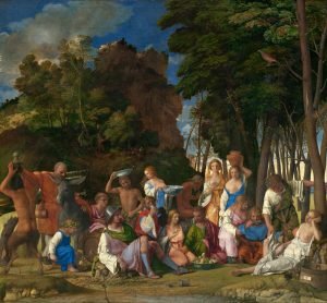 1514 《众神的盛宴》乔凡尼·贝利尼，提香 The Feast of the Gods