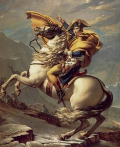 1801 Napoleon Crossing the Alps，261x221cm，Chateau de Malmaison Rueil Malmaison