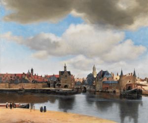 1660 - 1661《德尔夫特风景》维米尔 View of Delft