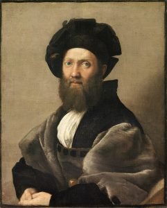 1514 - 15 《Baldassare Castiglione的肖像》拉斐尔 Portrait of Baldassare Castiglione