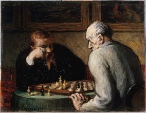 1863 67 The Chess Players，24 x 32 cm. Petit Palais Paris