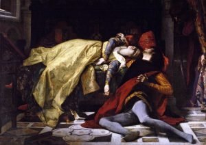 1870 The death of Francesca da Rimini and Paolo Malatesta
