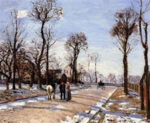 1872，Street Winter Sunlight and Snow