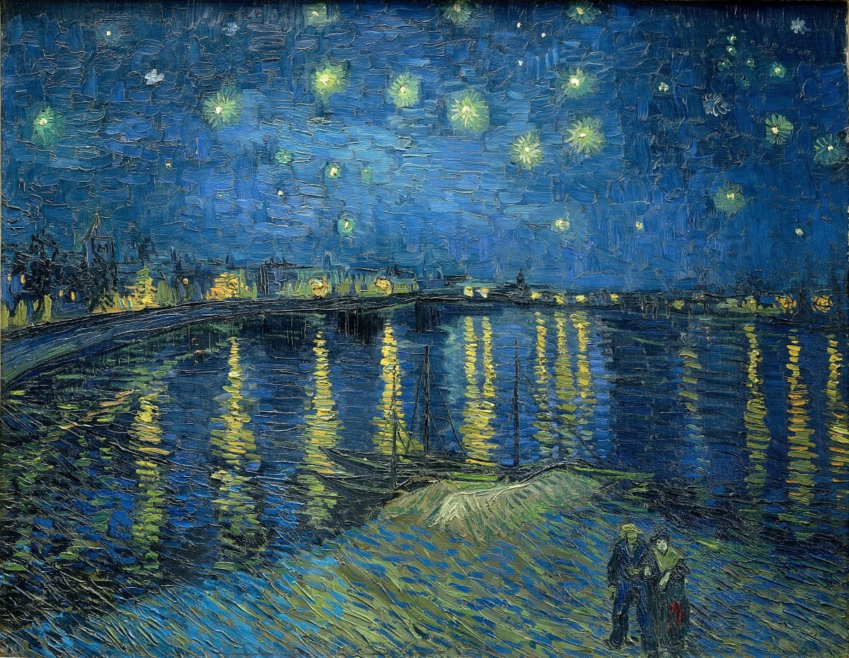 1889 《星夜》梵高 The Starry Night – 名画墙