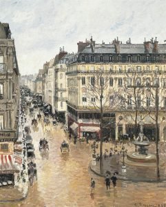 1897 Rue Saint Honore dans lapres midi. Effet de pluie Museo Thyssen Bornemisza.