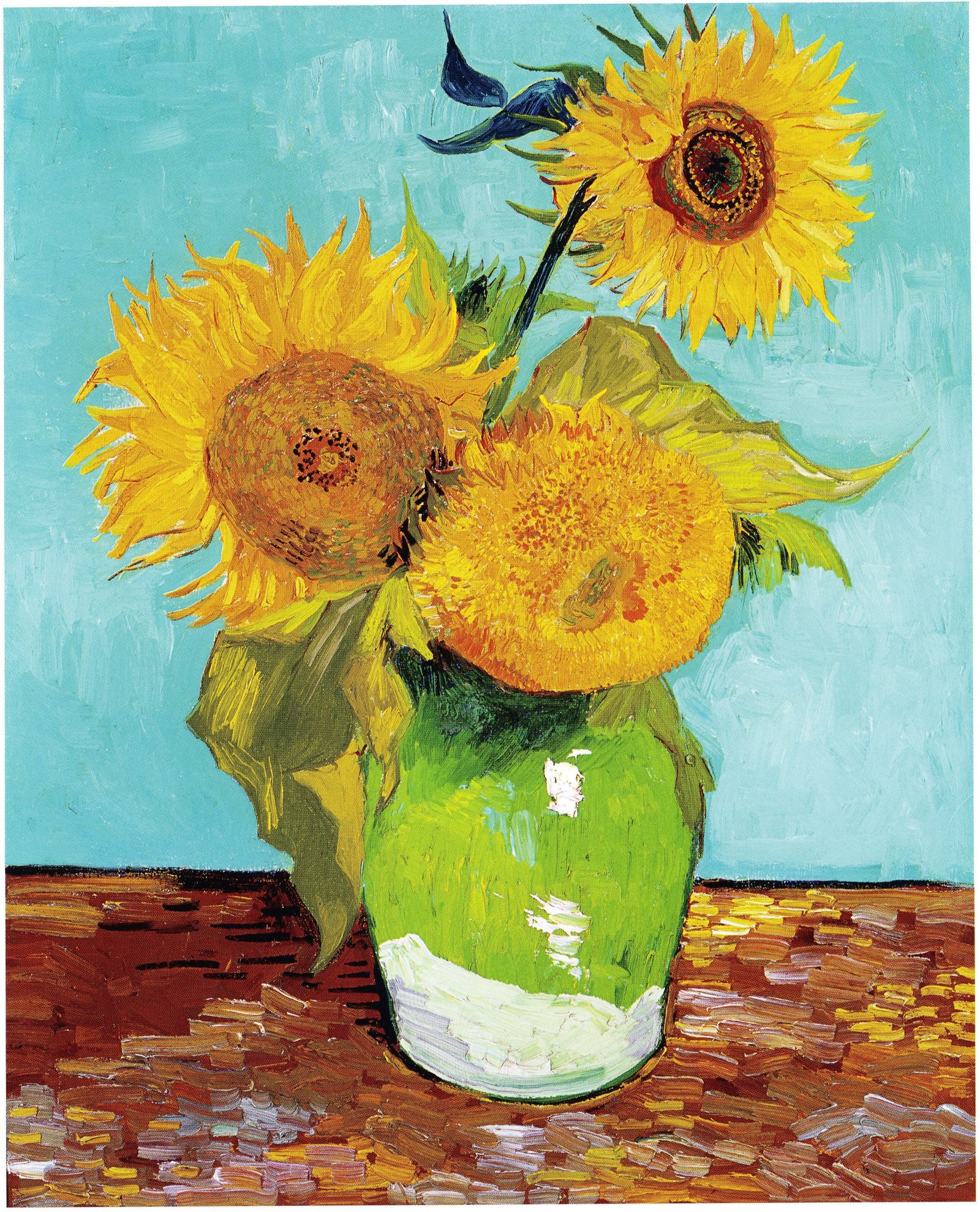 18 向日葵 梵高sunflowers 名画墙
