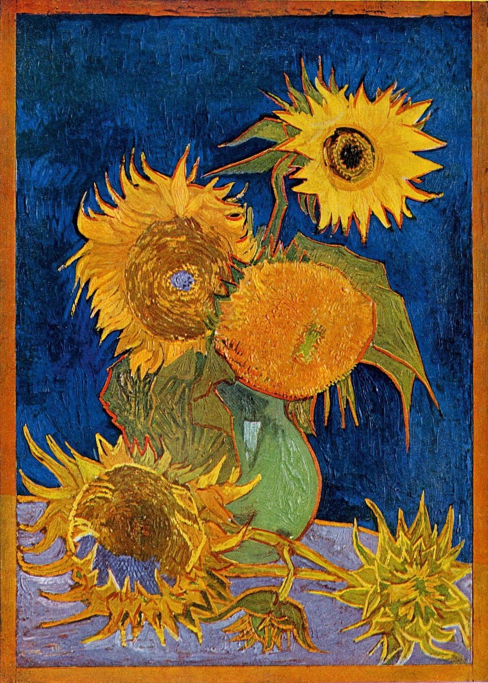 18 向日葵 梵高sunflowers 名画墙