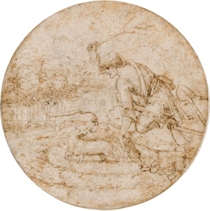 The Ermine Hunt c. 1490 pen and ink drawing by Leonardo da Vinci The Ermine Hunt c. 1490 pen and ink drawing by Leonardo da Vinci