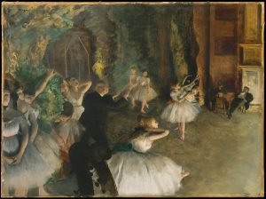 1874 《芭蕾舞排练》德加 Ballet Rehearsal on Stage