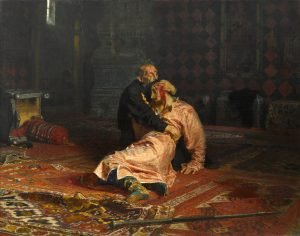 1885 《伊凡雷帝杀子》列宾 Ivan the Terrible and His Son Ivan on November 16, 1581