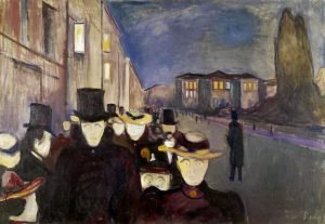 1892，Evening on Karl Johan Street84.5x121cmKODE Art museums and composer homes