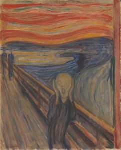 1893The Scream oiltempera and pastel on cardboard91x73cm National Gallery of Norway