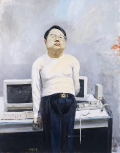 1996《电脑领袖》布面油画 230×180cm 成交价 4600万 （2019）