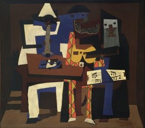 1921 《三个音乐家》 Three Musicians 毕加索 Pablo Picasso