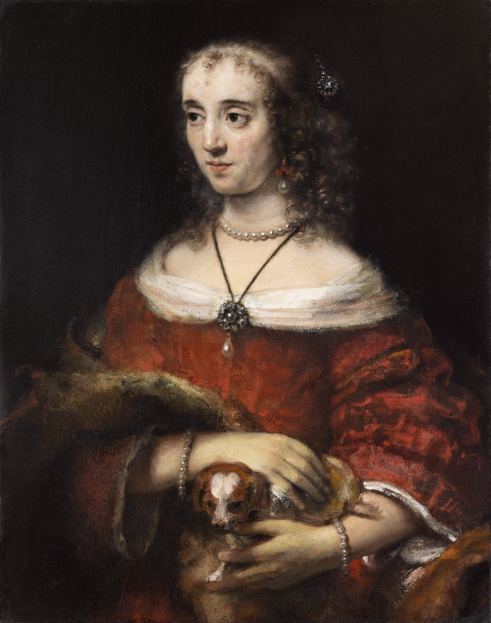 1665，Portrait of a Lady with a Lap Dog