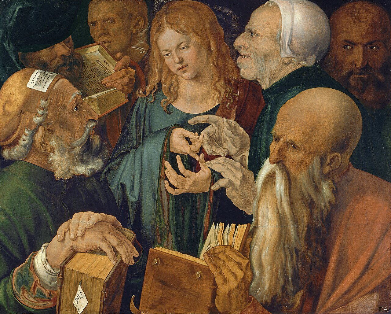 1280px Albrecht DC3BCrer Jesus among the Doctors Google Art Project