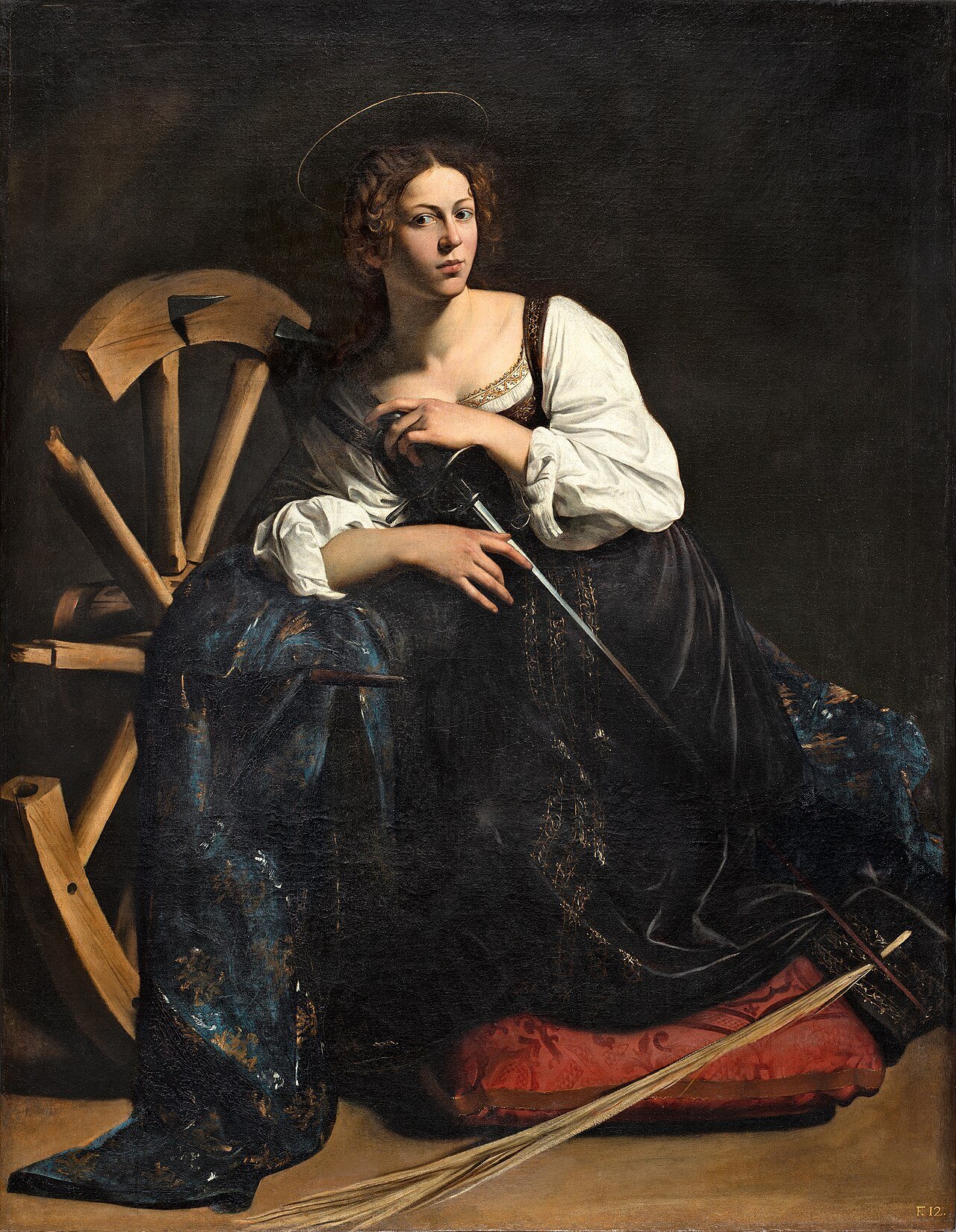 1280px Caravaggio Saint Catherine of Alexandria post restoration image