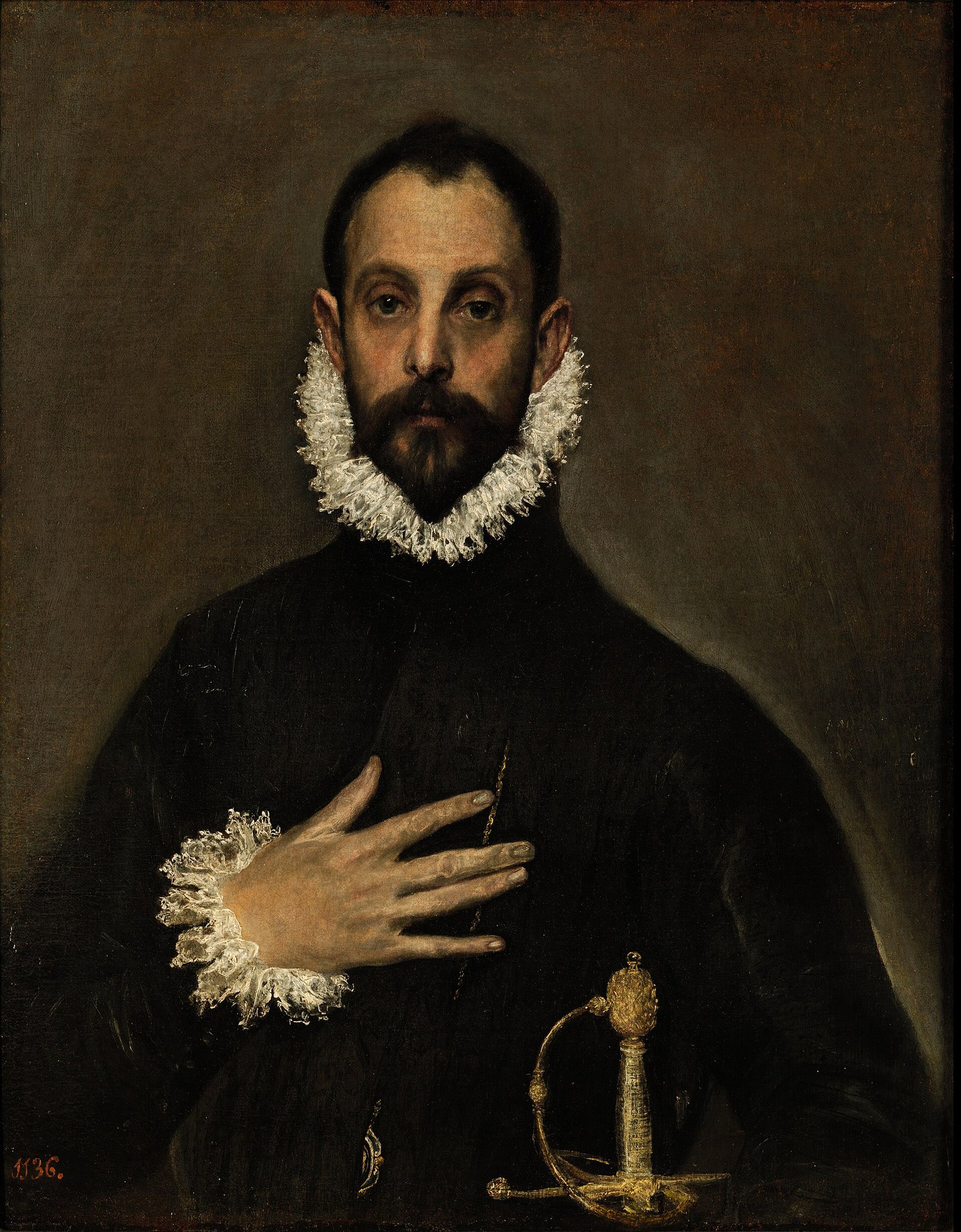 1920px El caballero de la mano en el pecho by El Greco from Prado in Google Earth