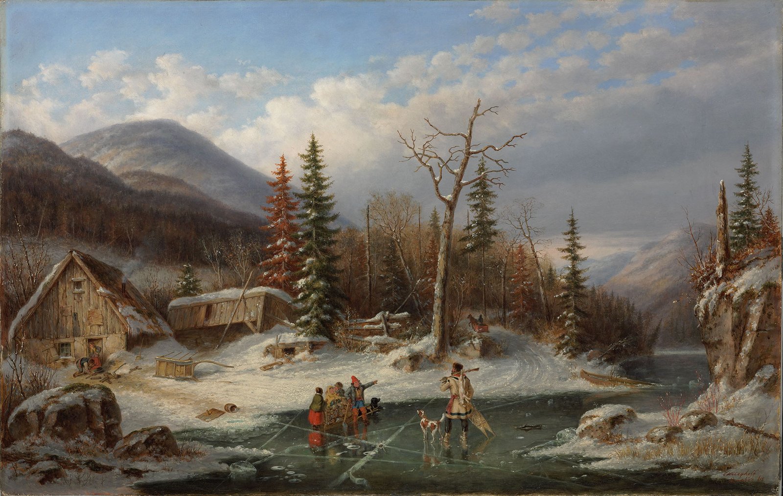 27Winter Landscape2C Laval272C oil on canvas painting by Cornelius Krieghoff2C 18622C National Gallery of Canada 27Winter Landscape2C Laval272C oil on canvas painting by Cornelius Krieghoff2C 18622C National Gallery of Canada