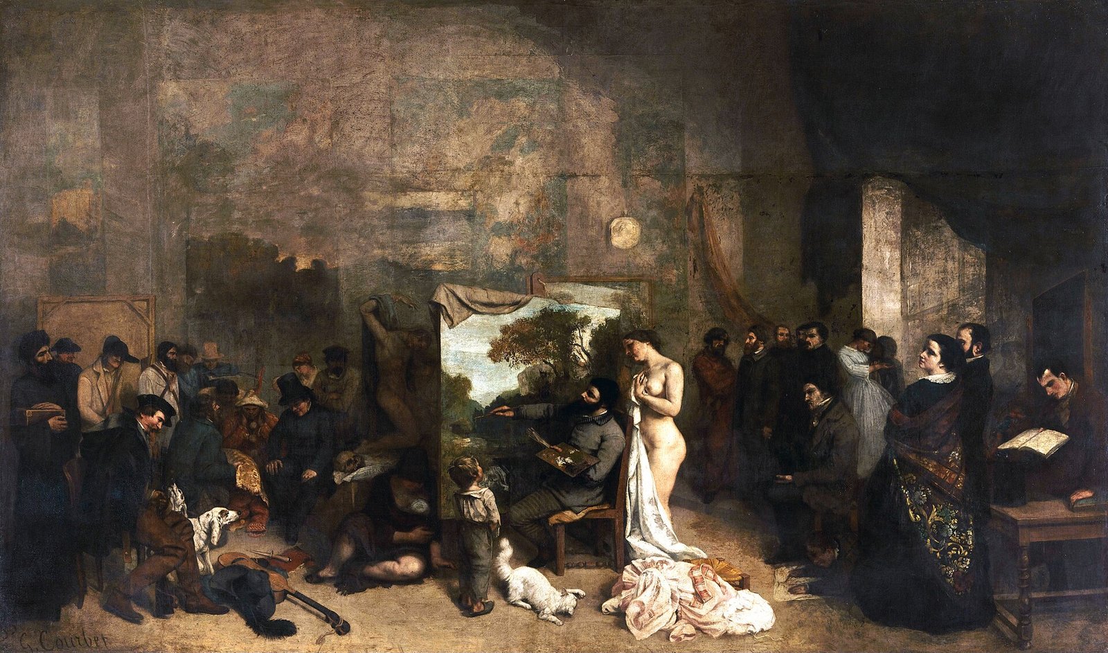 Courbet LAtelier du peintre 1 Courbet LAtelier du peintre 1