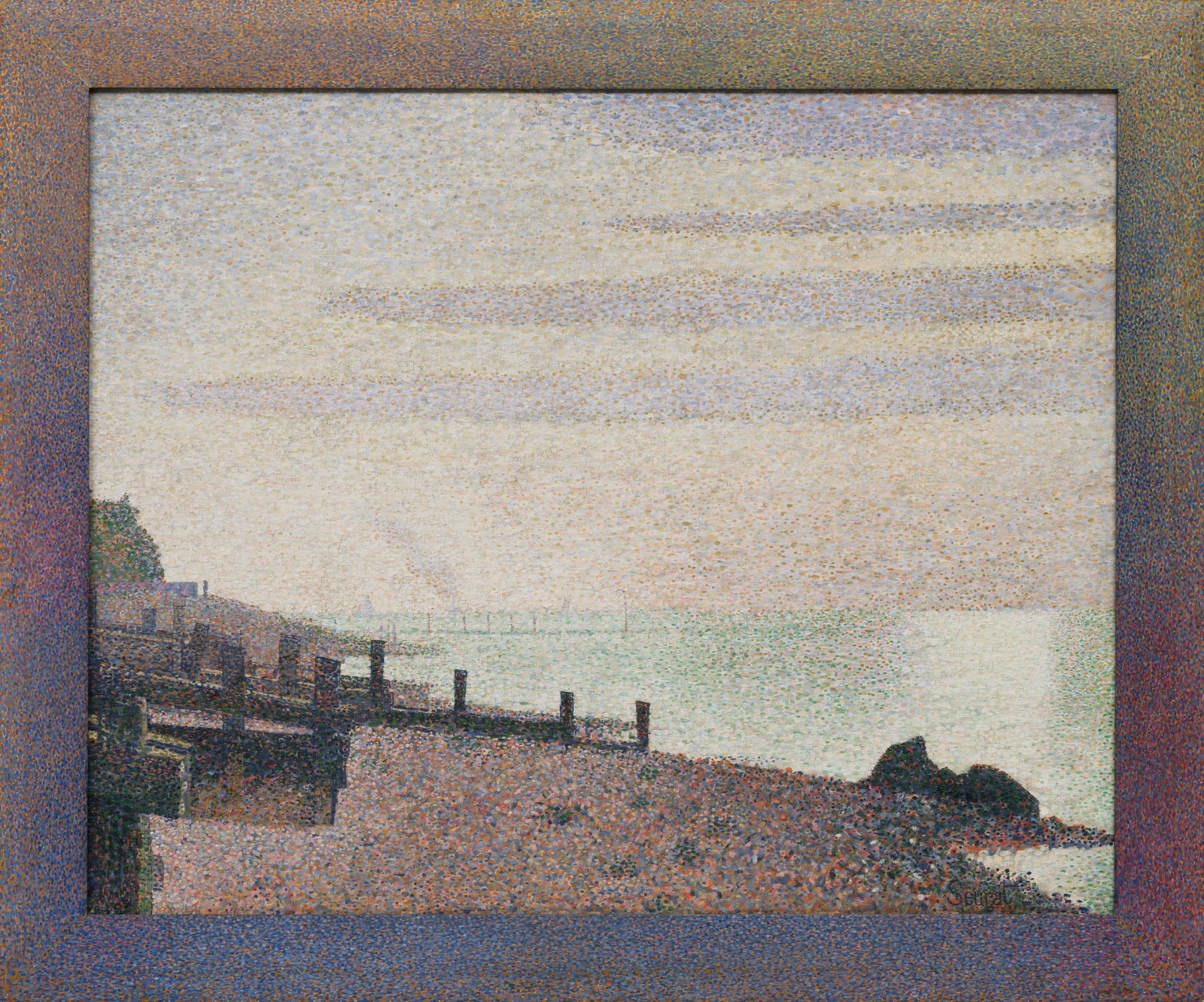 Georges Pierre Seurat Honfleur2C un soir2C embouchure de la Seine Google Art Project