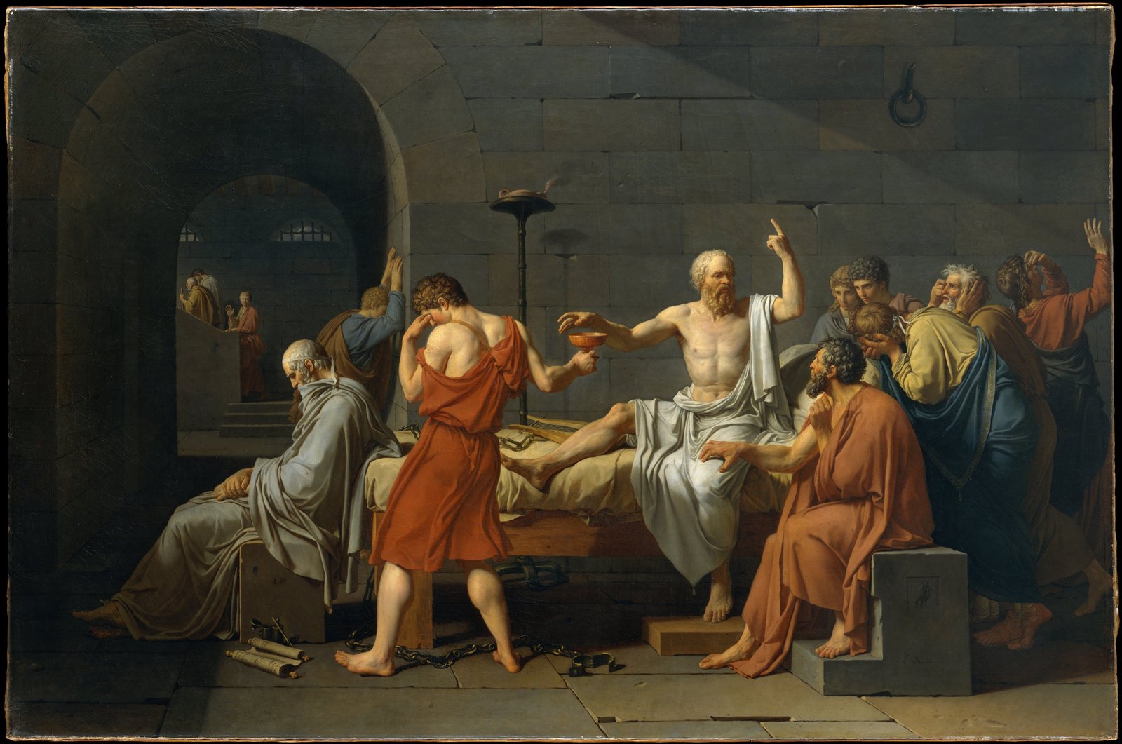 Jacques Louis David The Death of Socrates Google Art Project Jacques Louis David The Death of Socrates Google Art Project
