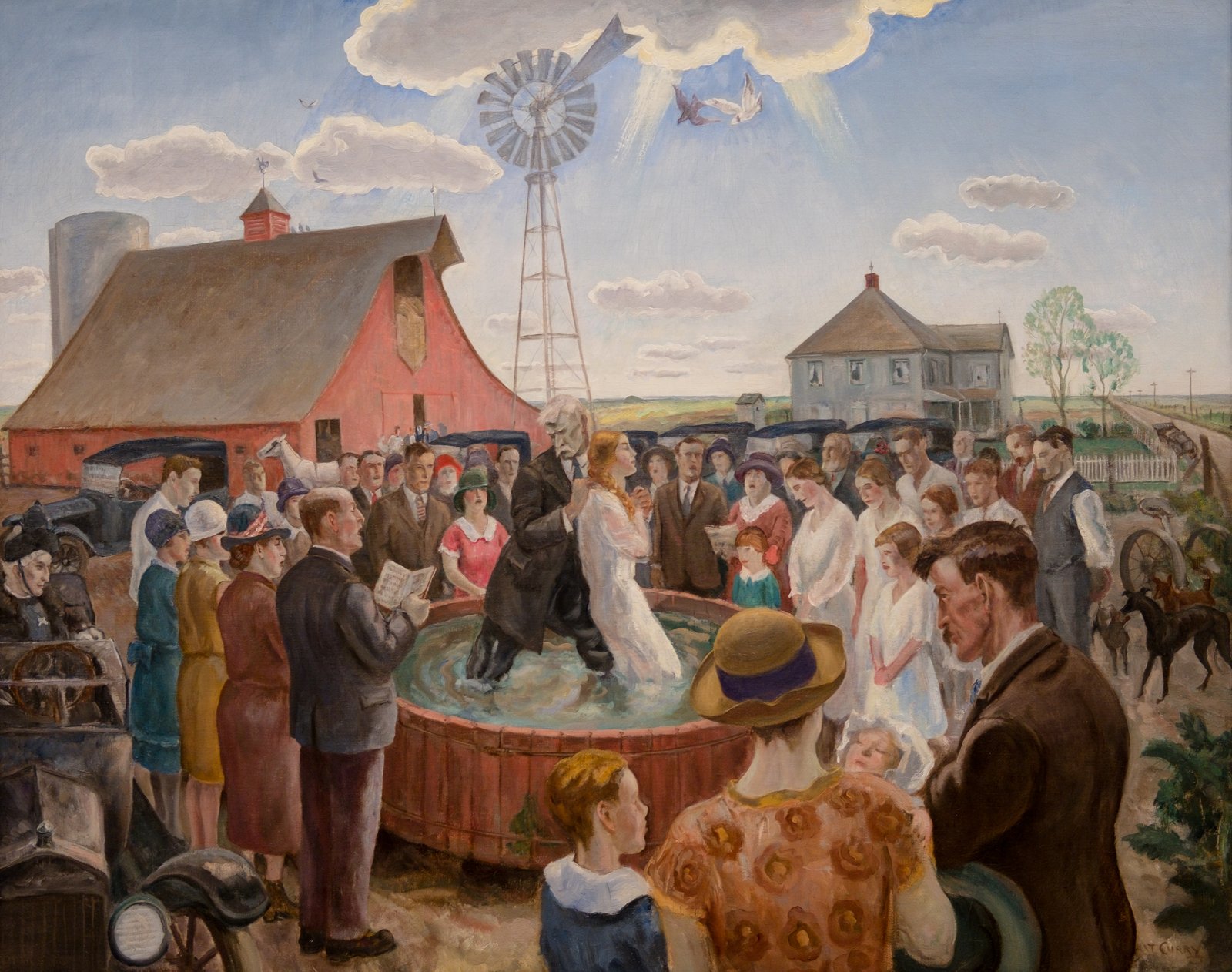 John Steuart Curry2C Baptism in Kansas2C 1928 1 15 18 whitneymuseum 284034903965429