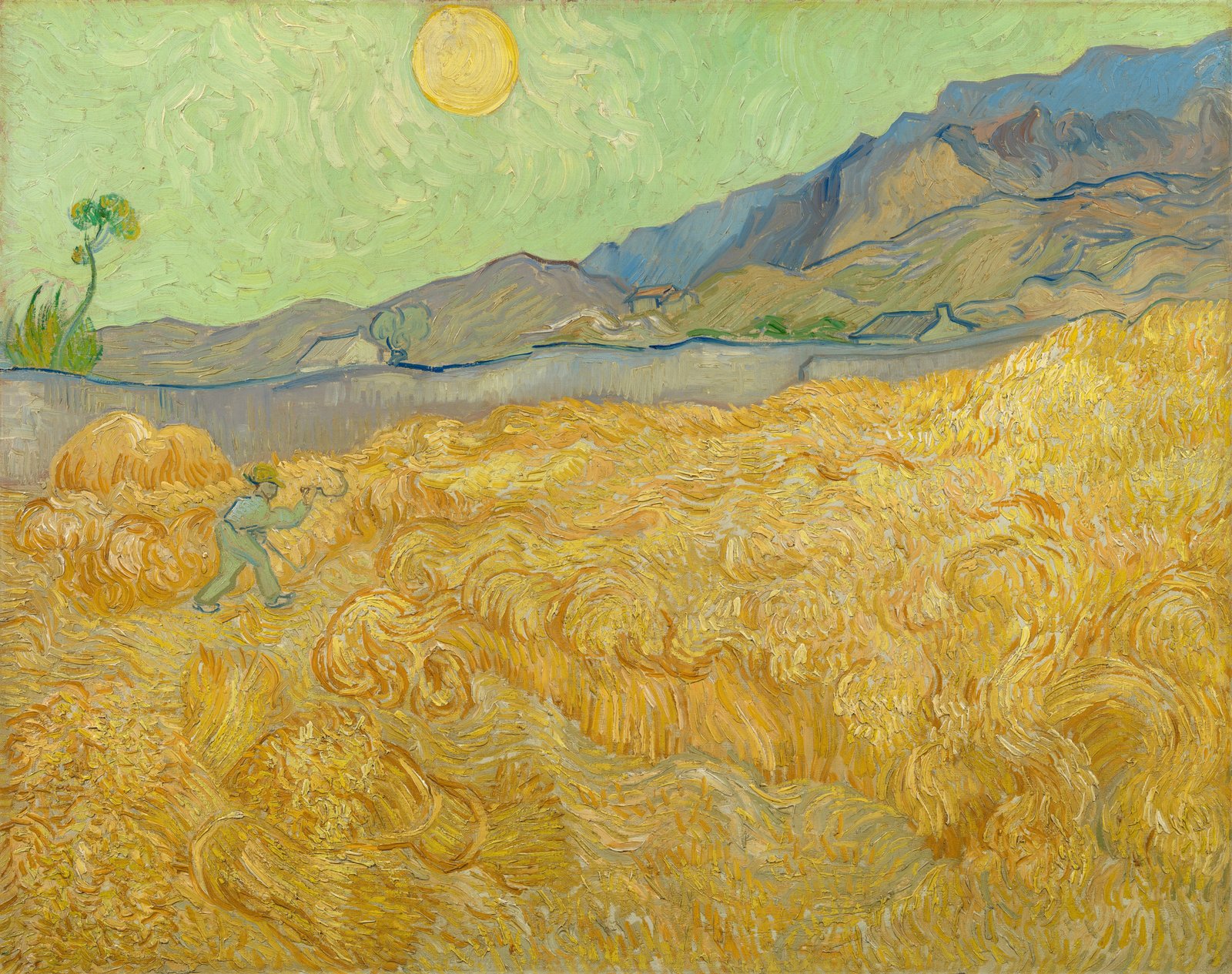 Korenveld met maaier s0049V1962 Van Gogh Museum