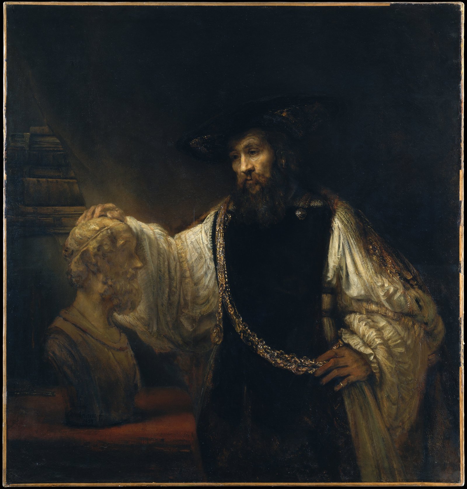 Rembrandt Aristotle with a Bust of Homer Google Art Project Rembrandt Aristotle with a Bust of Homer Google Art Project