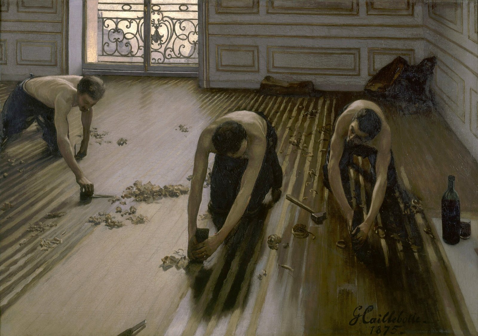 居斯塔夫·卡耶博特《The Floor Scrapers》