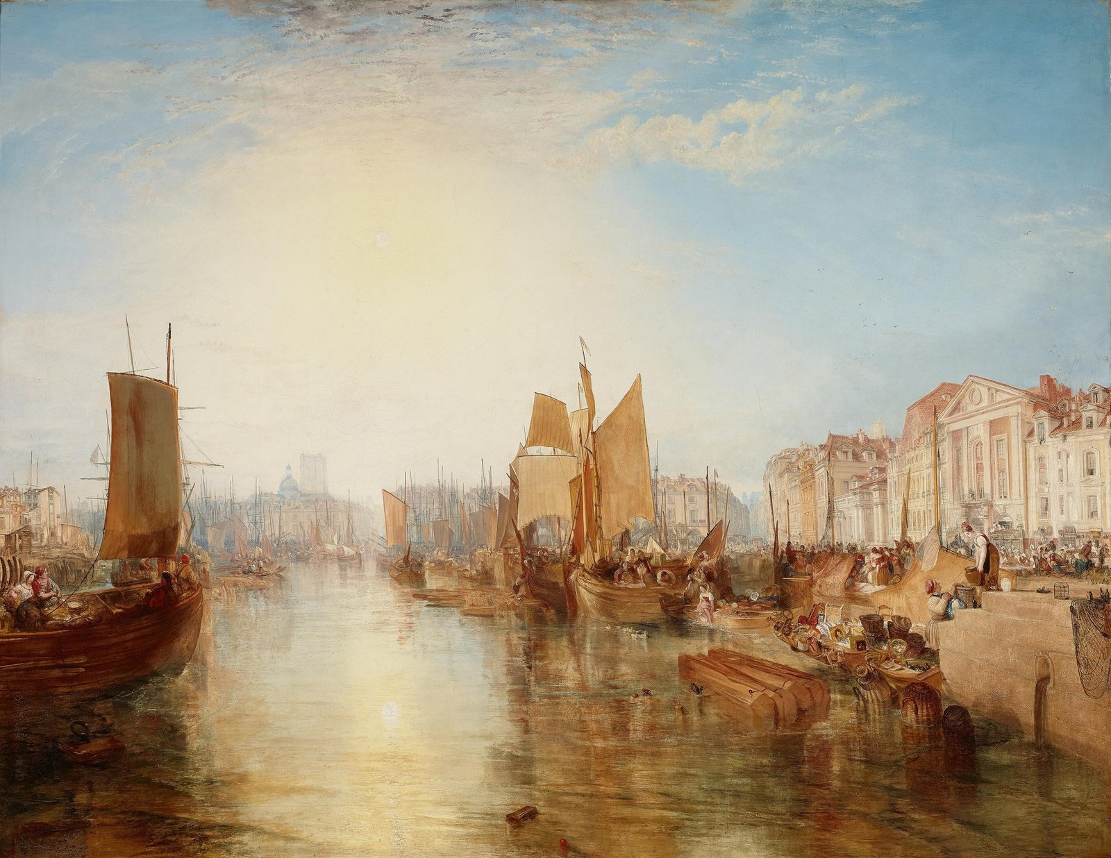 约瑟夫·马洛德·威廉·透纳《The Harbor of Dieppe》