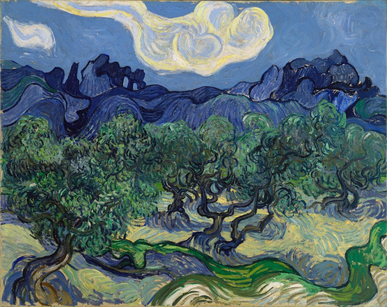 梵高《The Olive Trees》