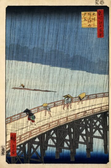 歌川广重《大桥安宅骤雨》
