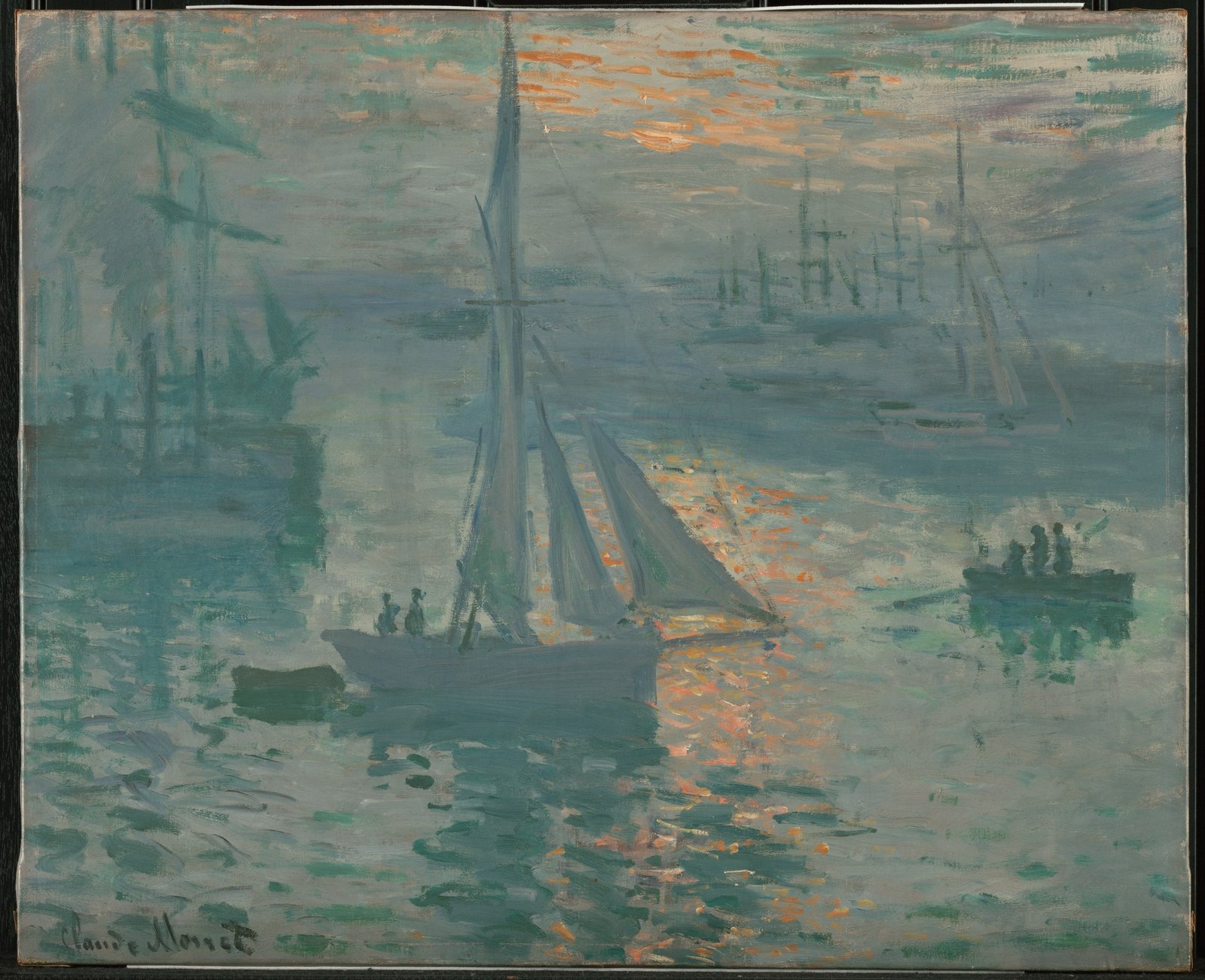 monet sunrise marine getty 克劳德·莫奈《日出(海景)》