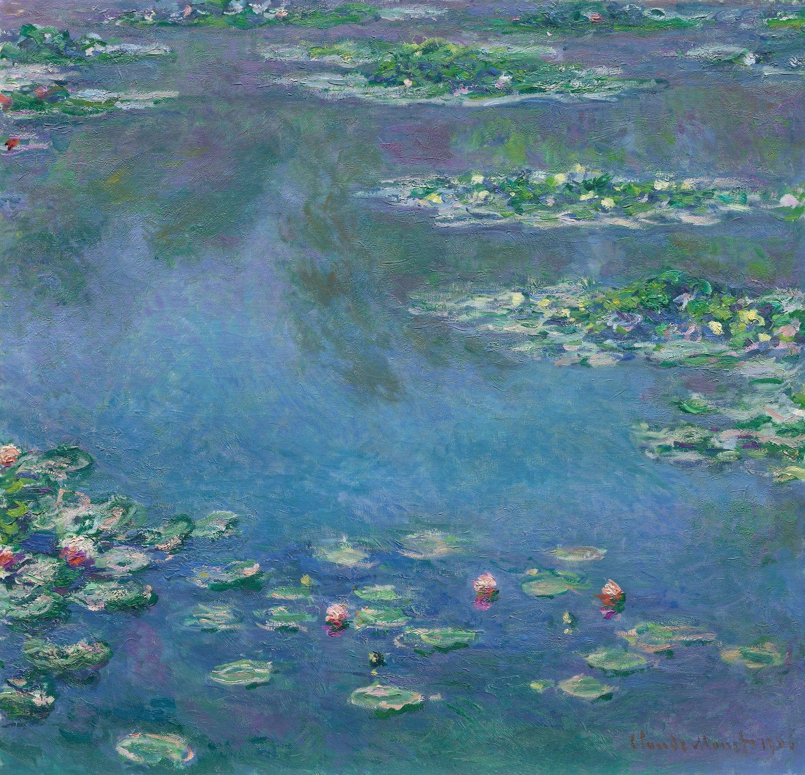 monet water lilies 1906 aic 克劳德·莫奈《睡莲》