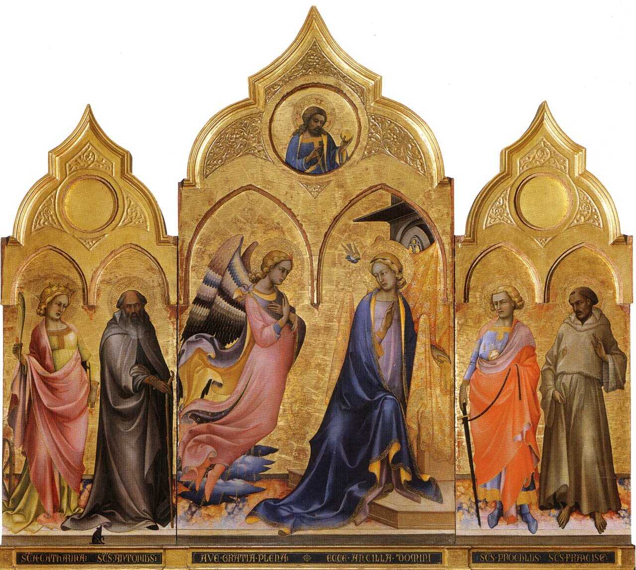 r2 accademia florence lorenzo monaco annunciation triptych