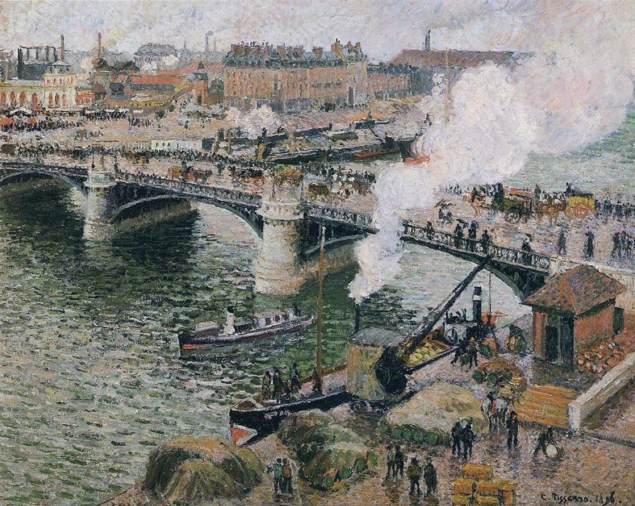 r2 ago pissarro pont boieldieu rouen r2 ago pissarro pont boieldieu rouen