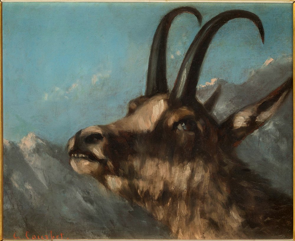 r2 musee picasso courbet chamois head picasso
