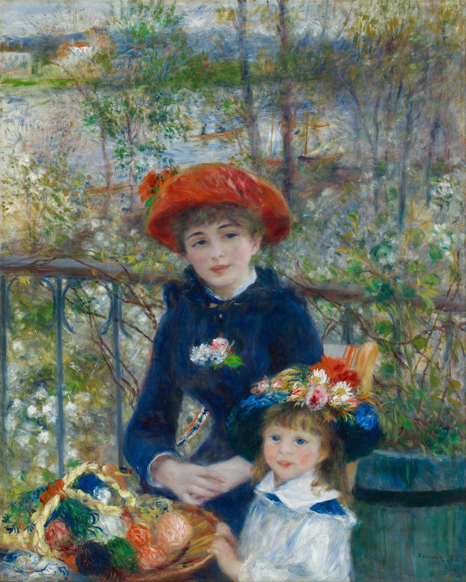 renoir two sisters aic 皮埃尔·奥古斯特·雷诺阿《两姐妹》