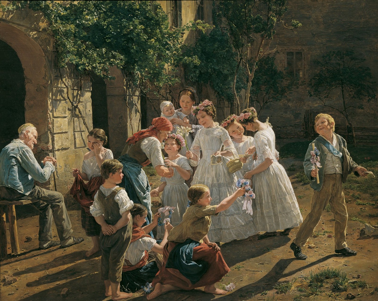 waldmuller corpus christi belvedere 费迪南德·格奥尔格·瓦尔德米勒《基督圣体节的清晨》